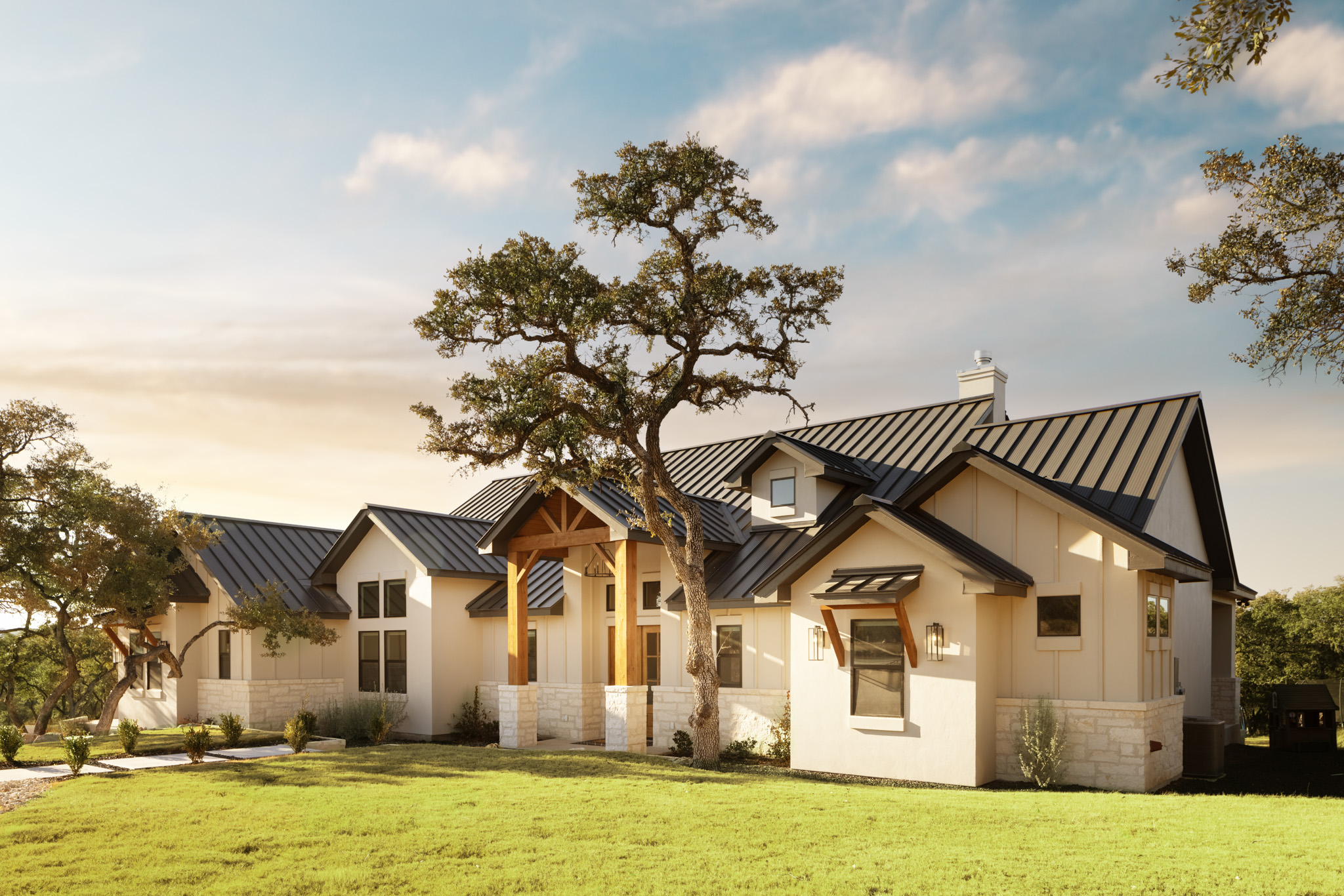 Custom home built by Shaw Co. Home Builders in San Antonio, Texas