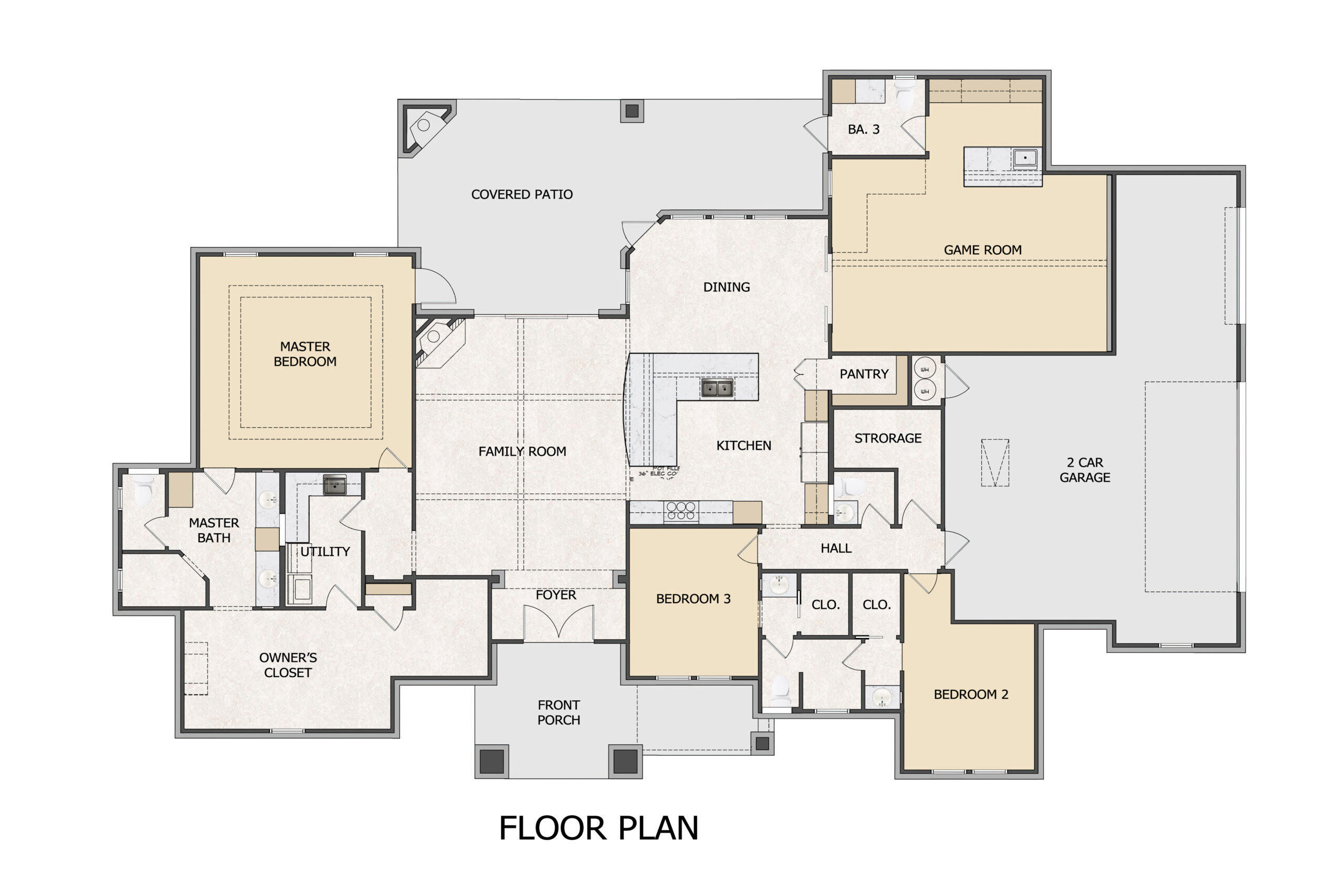 a floor plan of a custom home build